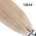 Extensão de cabelos de ponta plana Atacado Dica plana de cutícula alinhada Virgem Extensão de cabelo humano Virgem Vendedores Remy Hair Flat Tip Flor